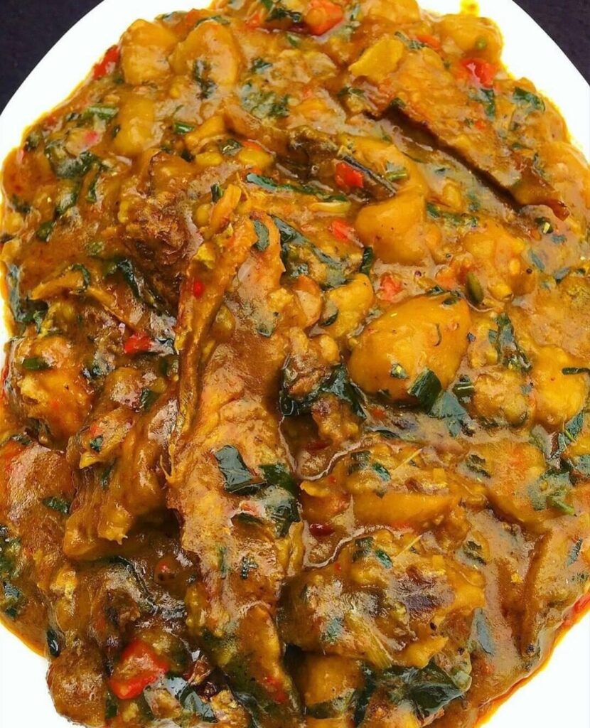 SparkBayelsa-Delicious Nigerian yam pepper soup dish