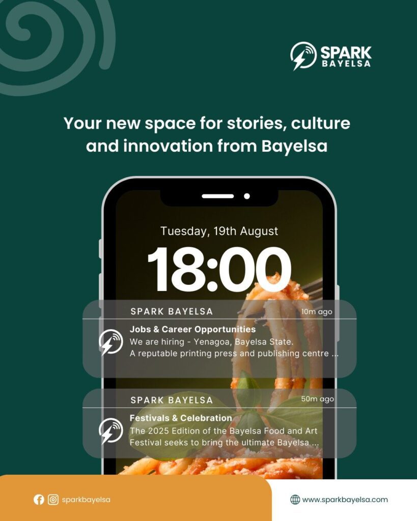 SparkBayelsa showcasing Bayelsa’s growth in culture, creativity, and innovation